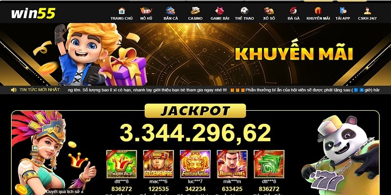 Khuyến mãi thành viên mới - Thưởng chào mừng từ WIN55