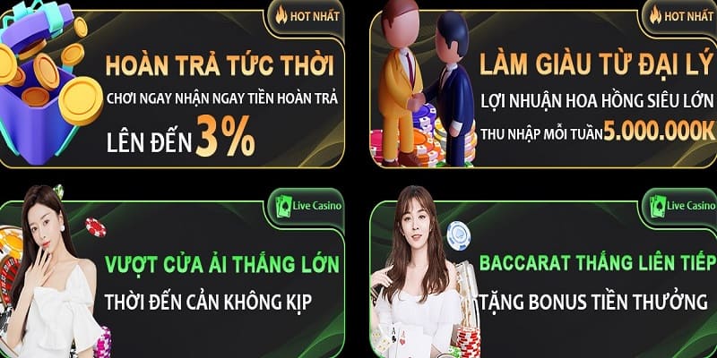 Hoàn trả cá cược khủng tới 3% cho bet thủ